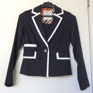 Milly navy linen jacket